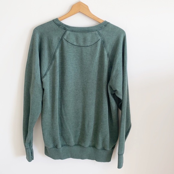 Aerie Green oversized crew neck sweatshirt - Picture 6 of 8